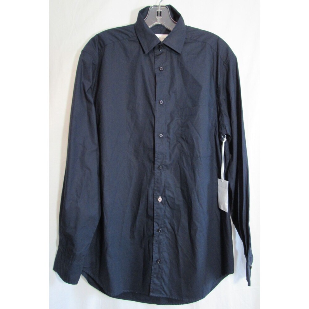 Wear Cisco Wrap Around Navy Blue Button Down Long Sleeve Shirt Size M/L NWT